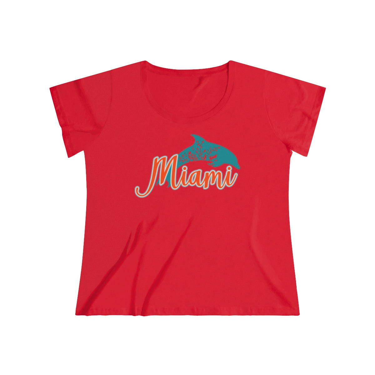 Miami Dolphins Floral Women's Tee