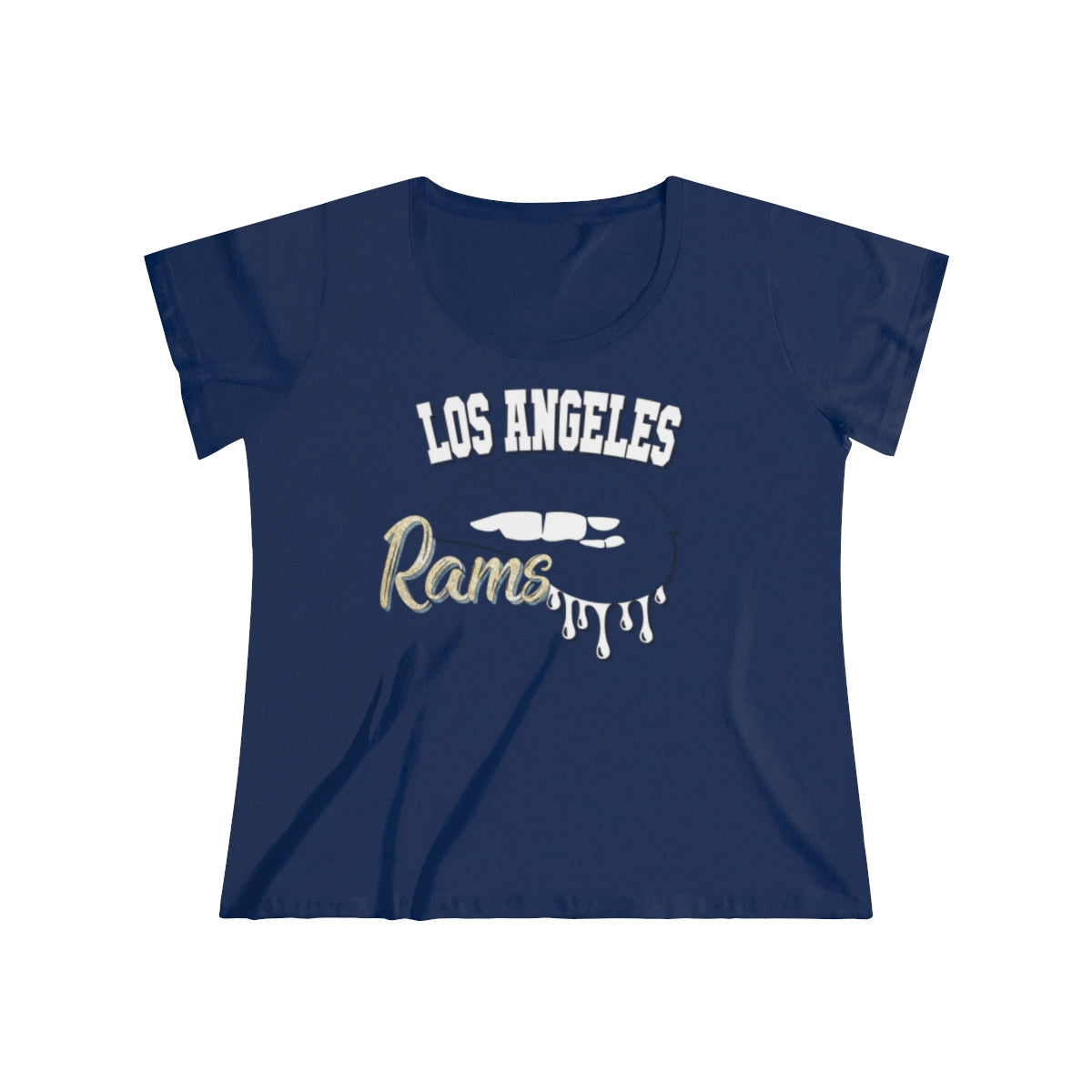 Rams inspired Football Dripping Lips Tee