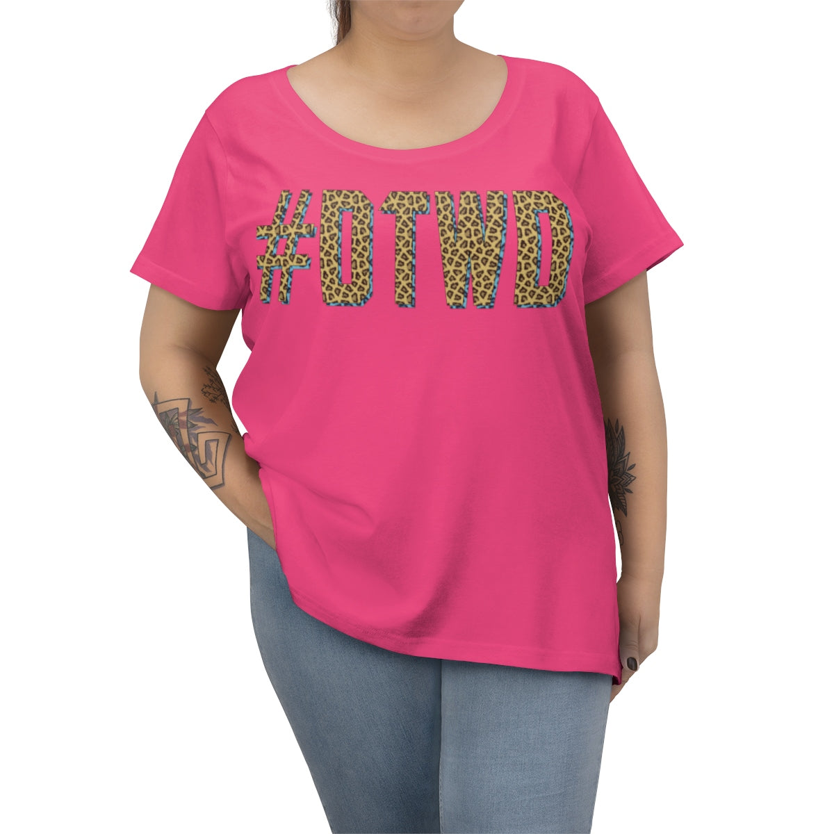 Jaguars Geo-tag Women's Curvy Tee