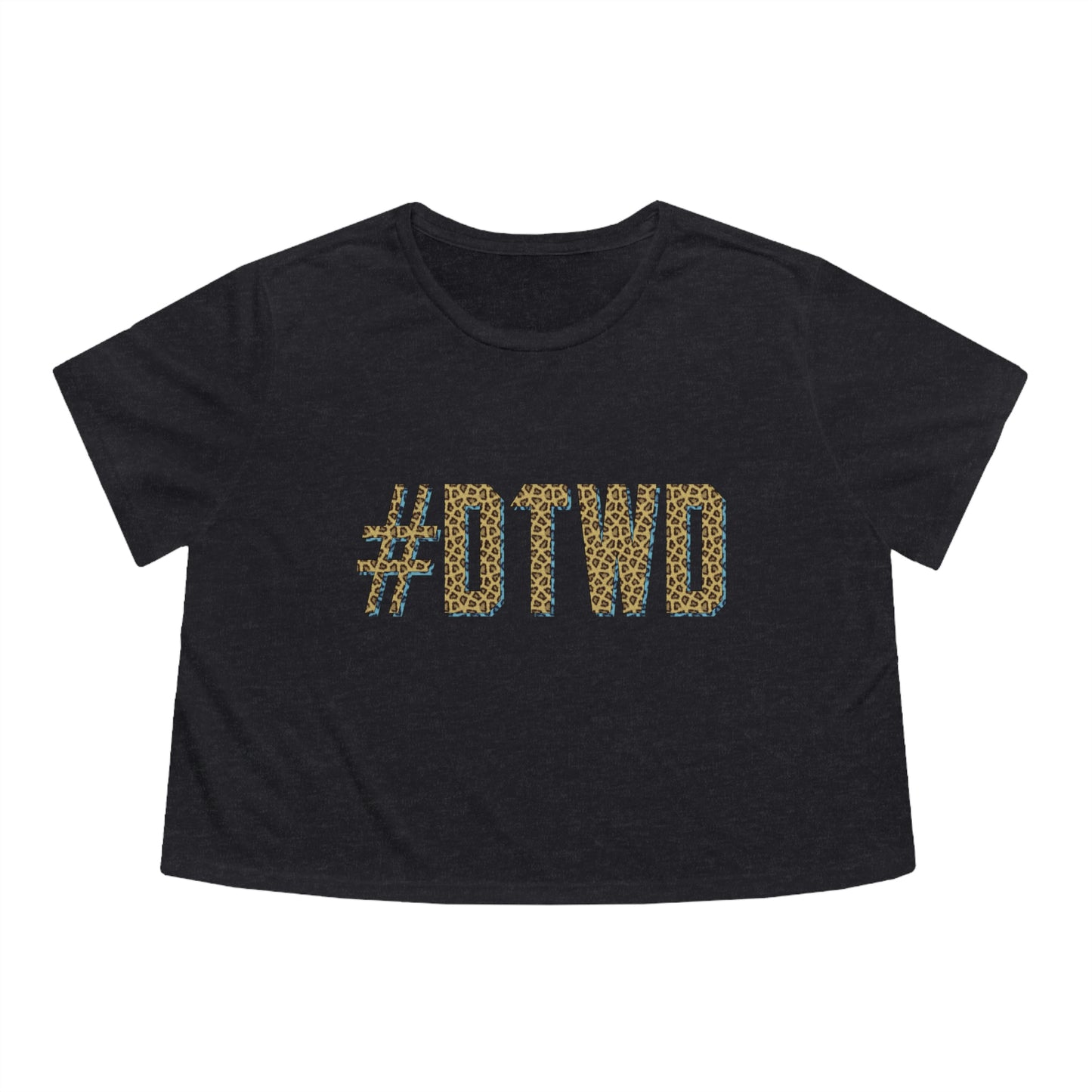 Jaguars Inspired #DTWD Geo-tag Women's Curvy Cropped Tee