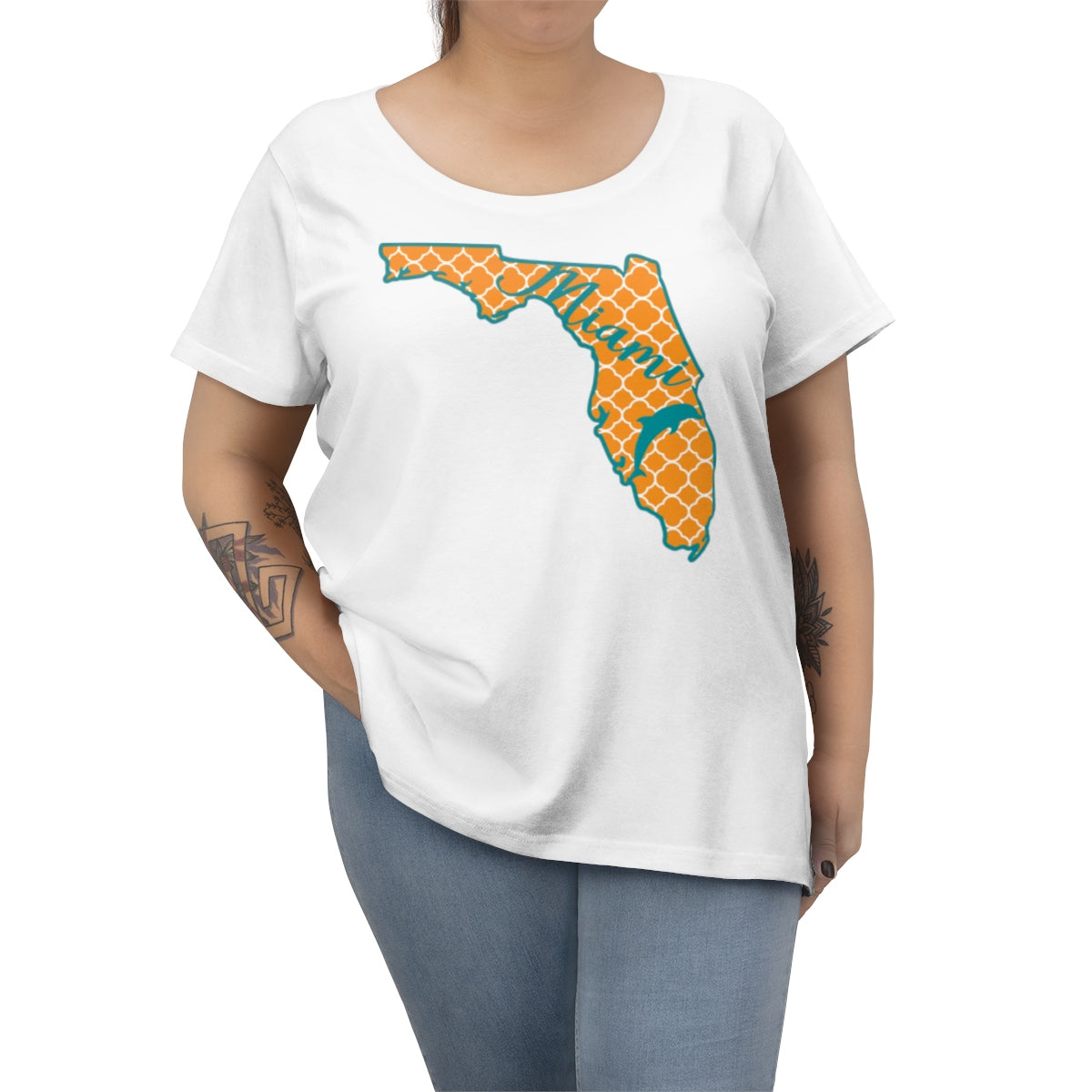 Miami Dolphins State Outline Tee
