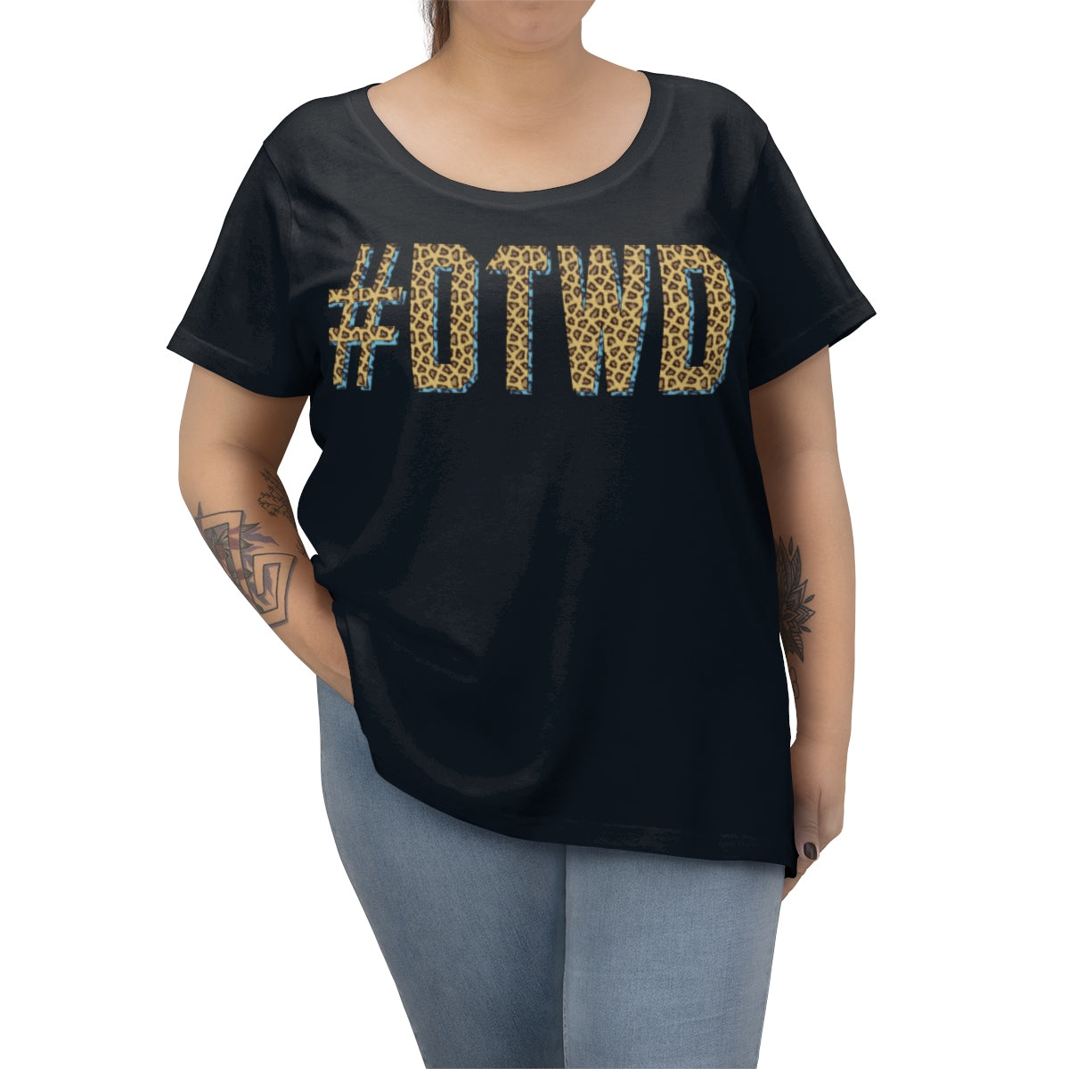 Jaguars Geo-tag Women's Curvy Tee