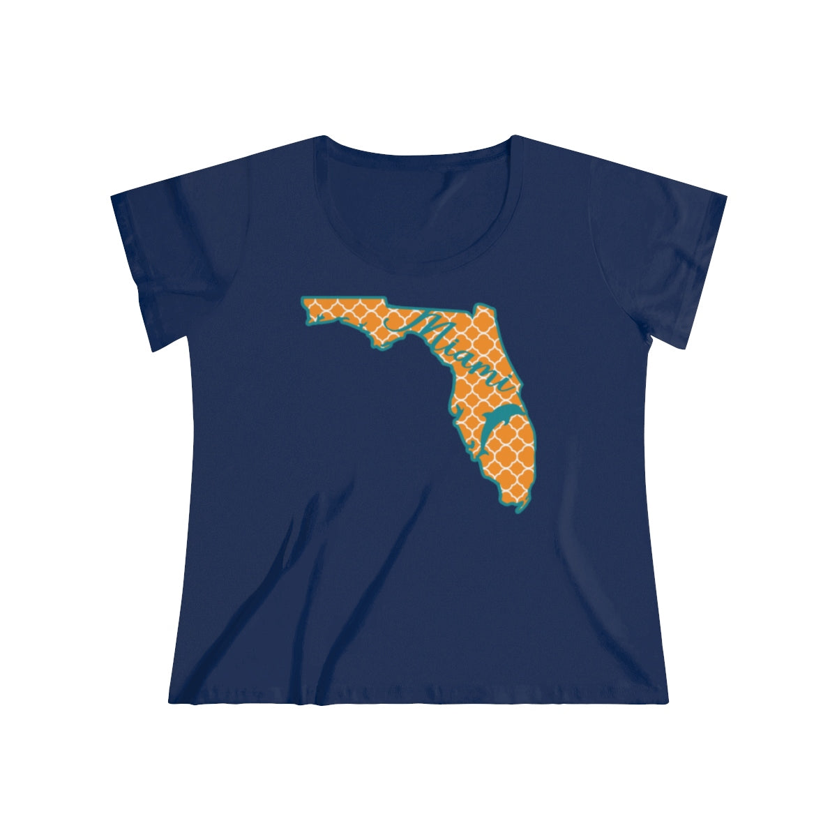 Miami Dolphins State Outline Tee