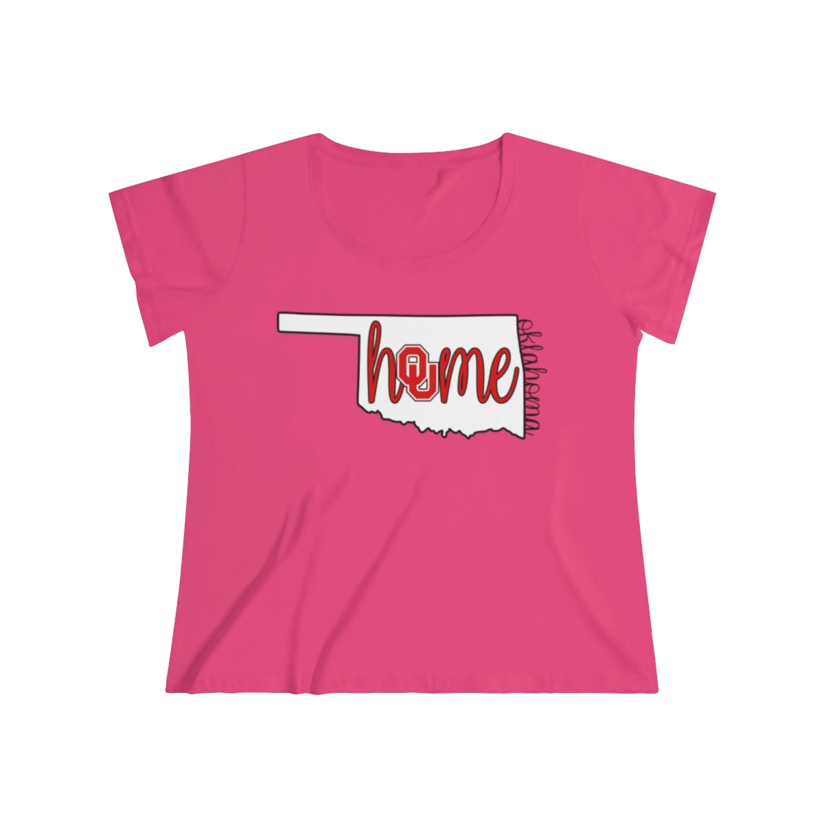 Home Oklahoma University Inspired Women's Curvy Tee