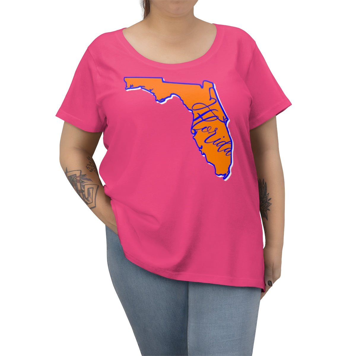 Florida University Inspired Curvy Tee