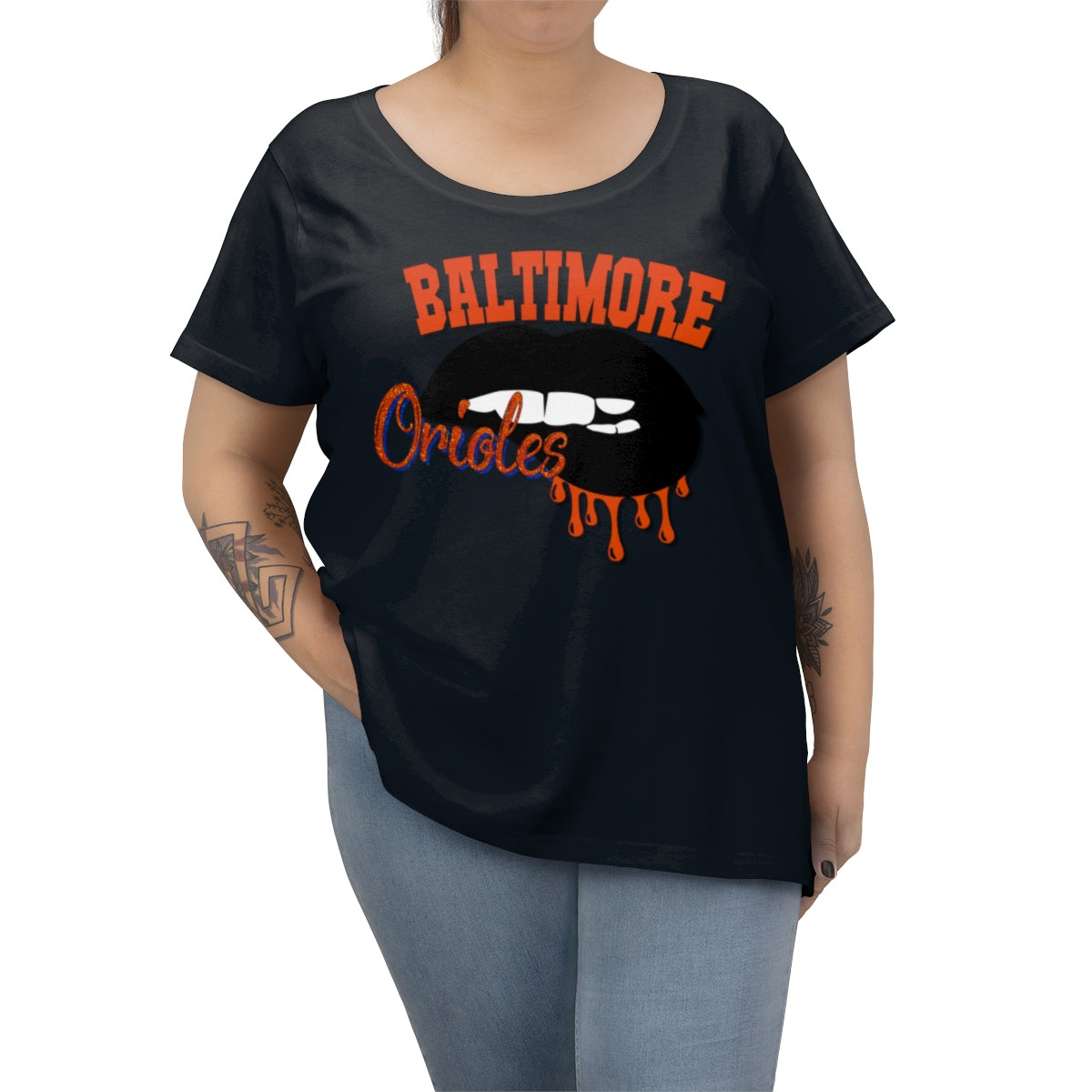 Baltimore Orioles Women's Curvy Tee