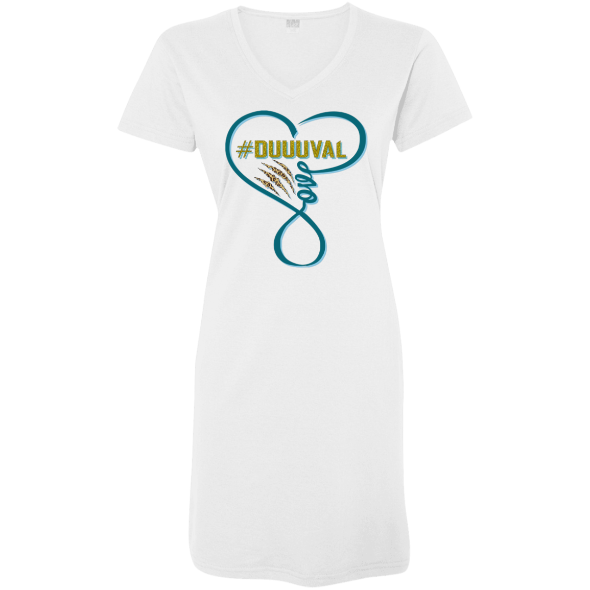Jaguars V-Neck Jersey Cover-Up Dress