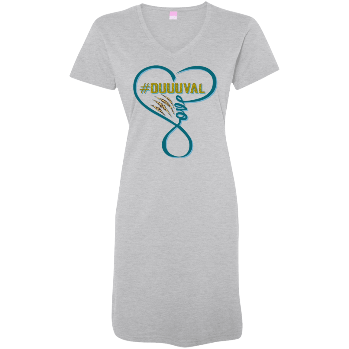 Jaguars V-Neck Jersey Cover-Up Dress