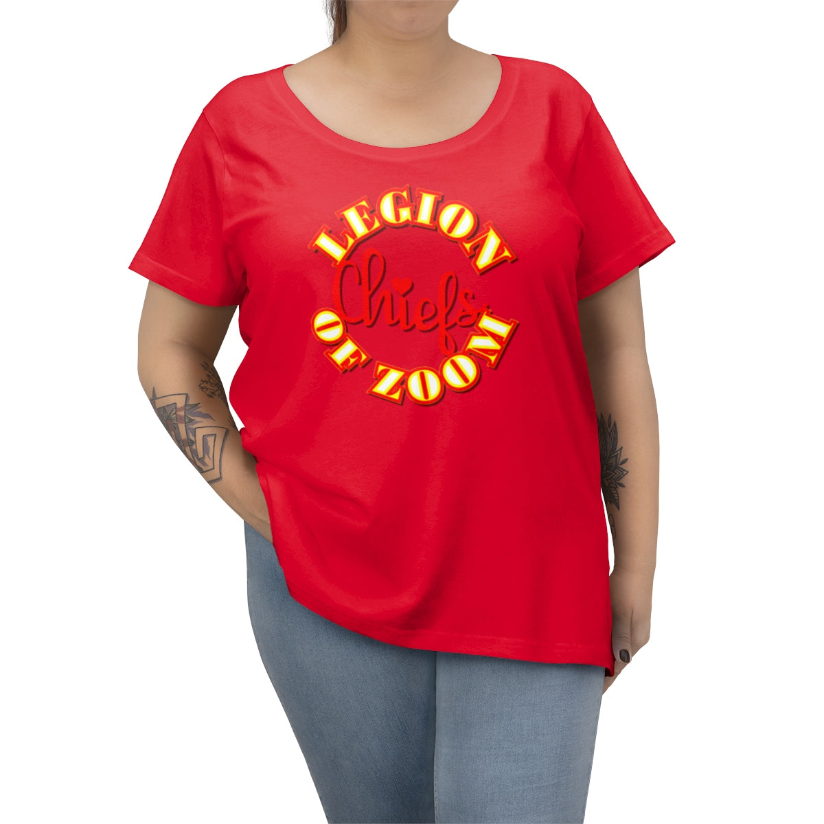 Legion of Zoom Football Women's Curvy Tee