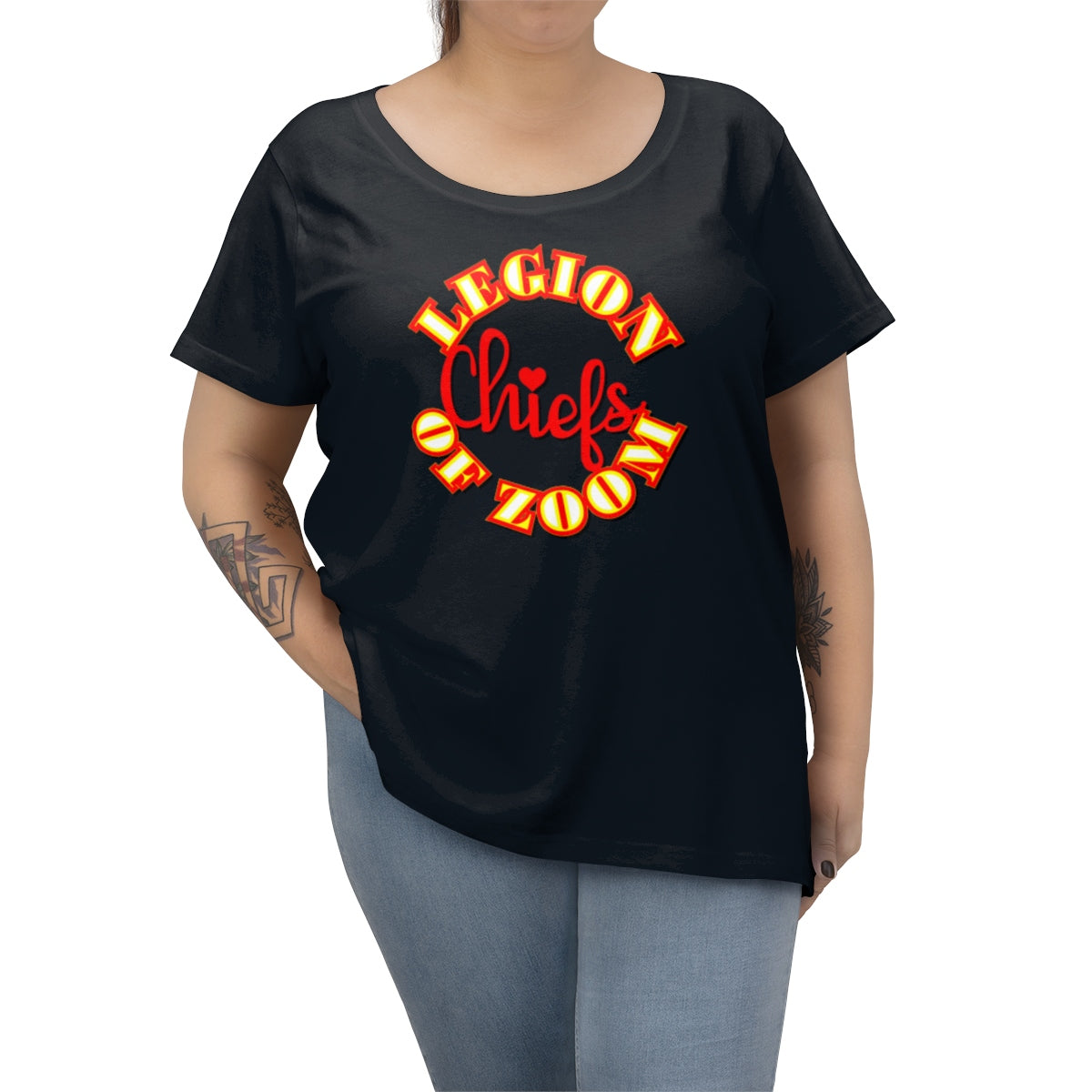 Legion of Zoom Football Women's Curvy Tee
