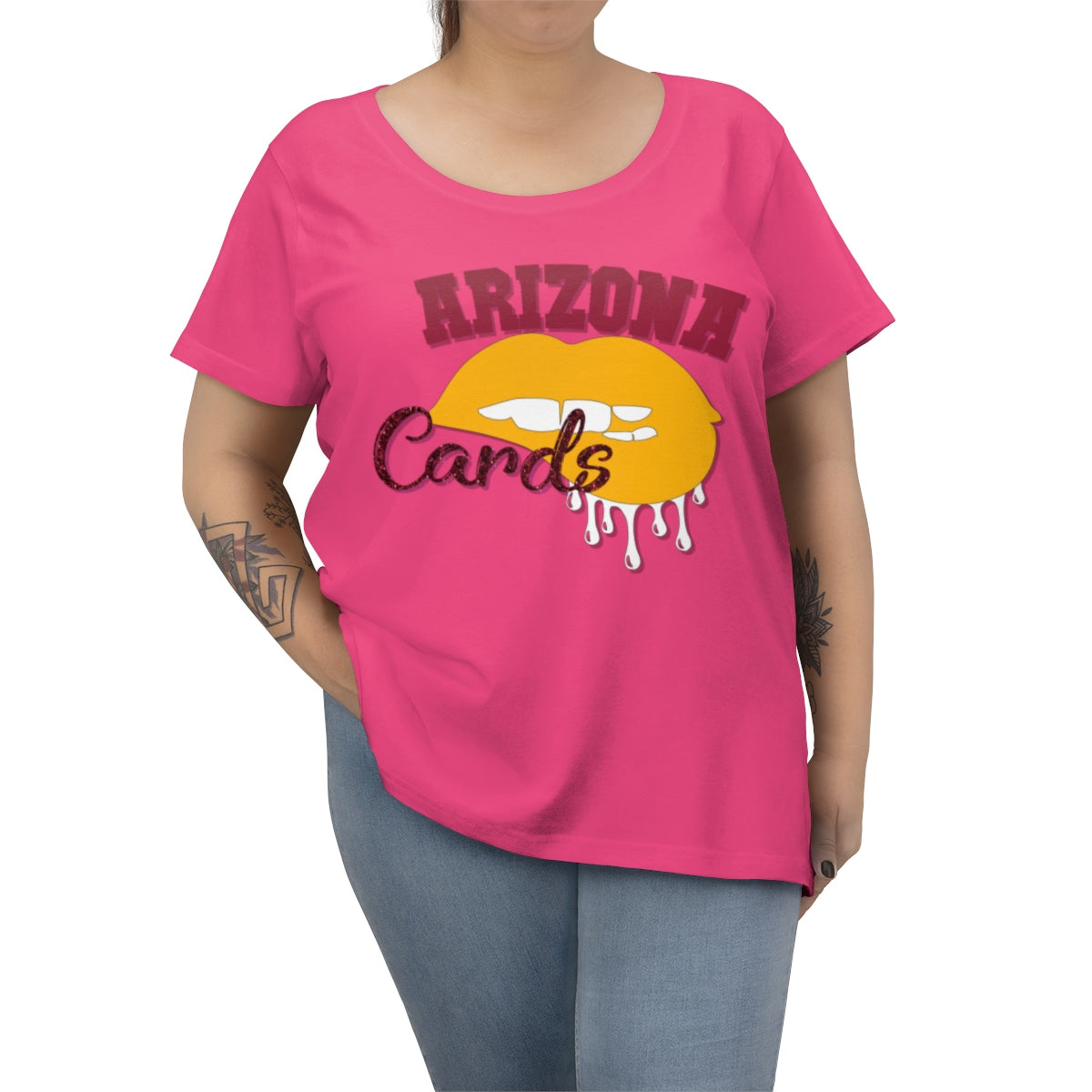Arizona Cardinals Football Dripping Lips Tee
