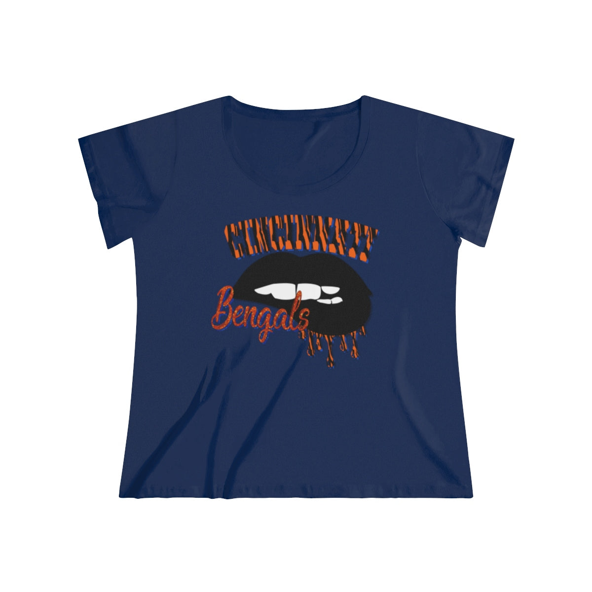 Cincinnati Bengal Stripes Football Tee