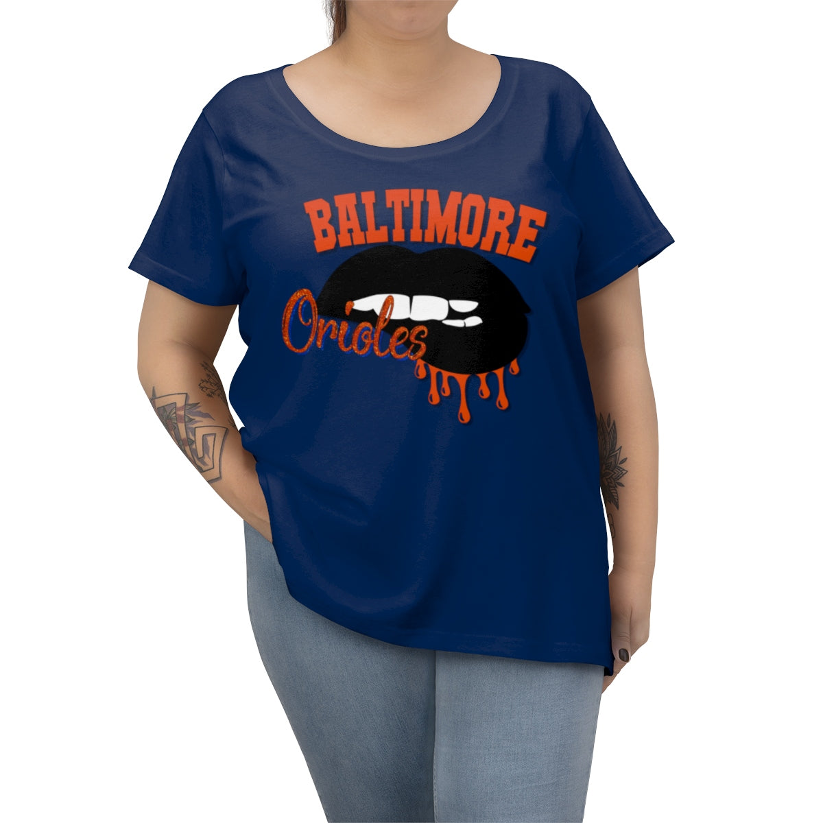 Baltimore Orioles Women's Curvy Tee