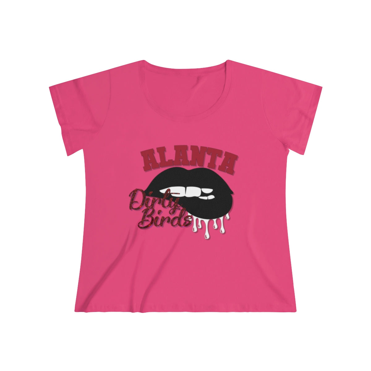 Atlanta Dripping Lips Women's Curvy Tee