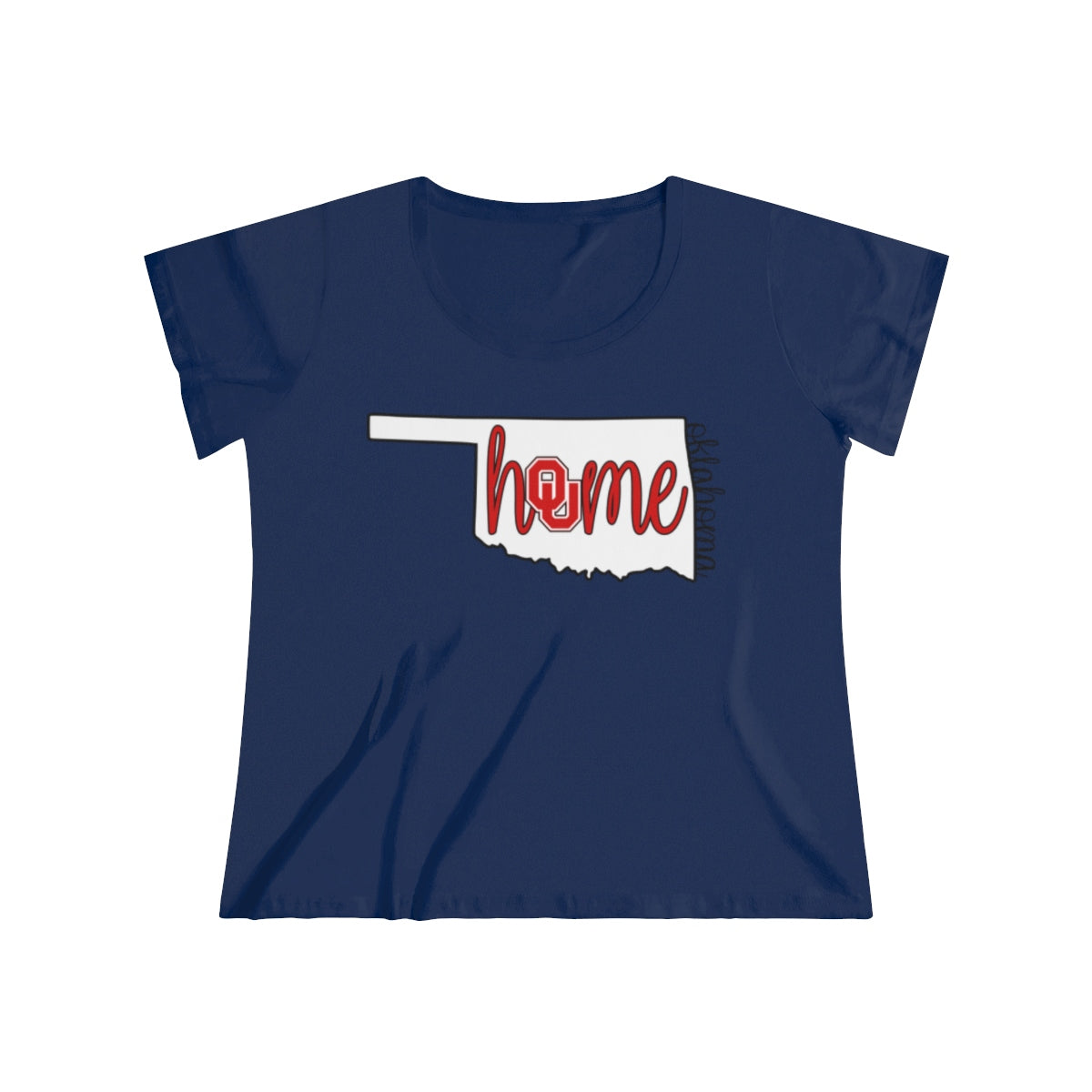 Home Oklahoma University Inspired Women's Curvy Tee
