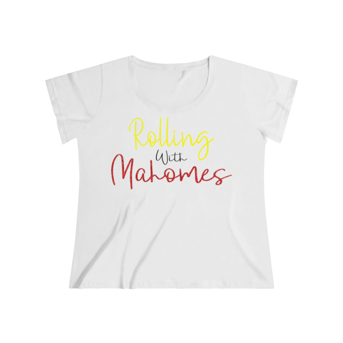 Rolling with Mahomes Football Tee