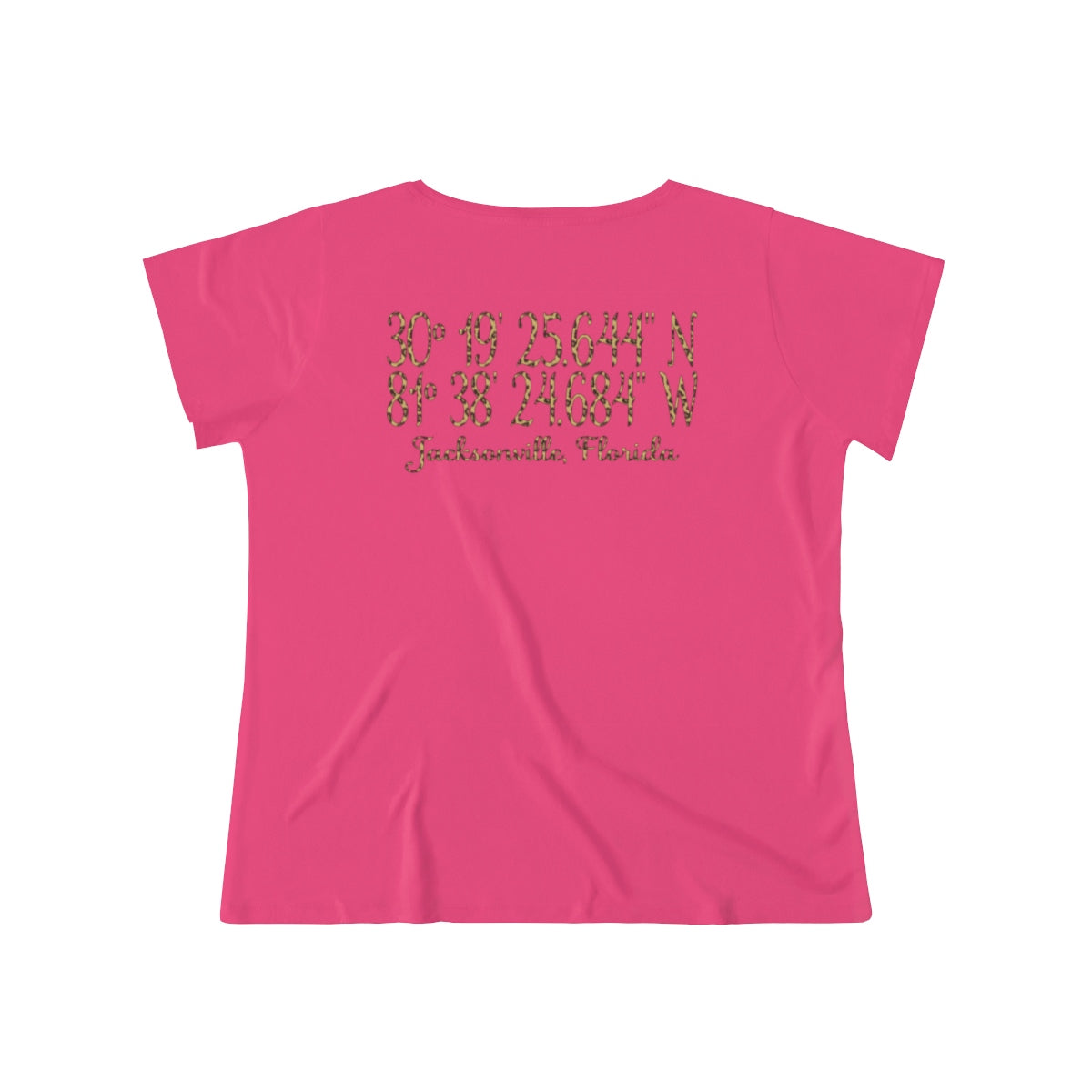 Jaguars Geo-tag Women's Curvy Tee