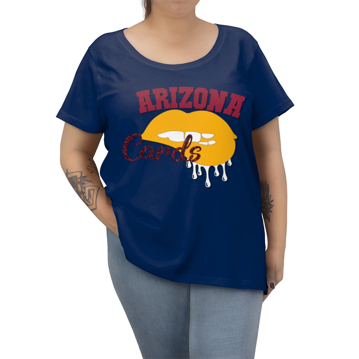 Arizona Cardinals Football Dripping Lips Tee