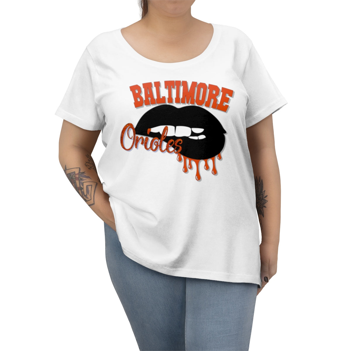 Baltimore Orioles Women's Curvy Tee