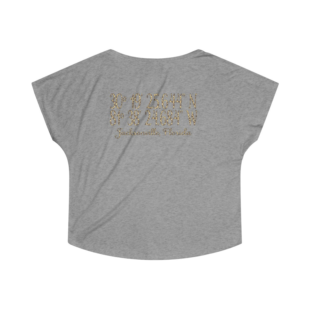 Jaguars Inspired #DTWD Geo-tag Women's Tri-Blend Dolman