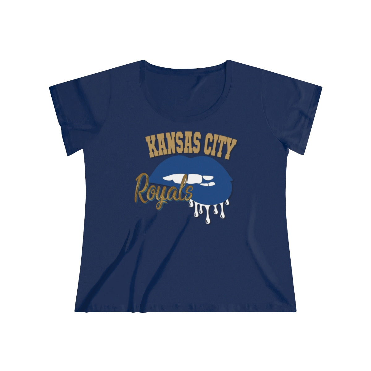 Royals Baseball Dripping Lips Tee