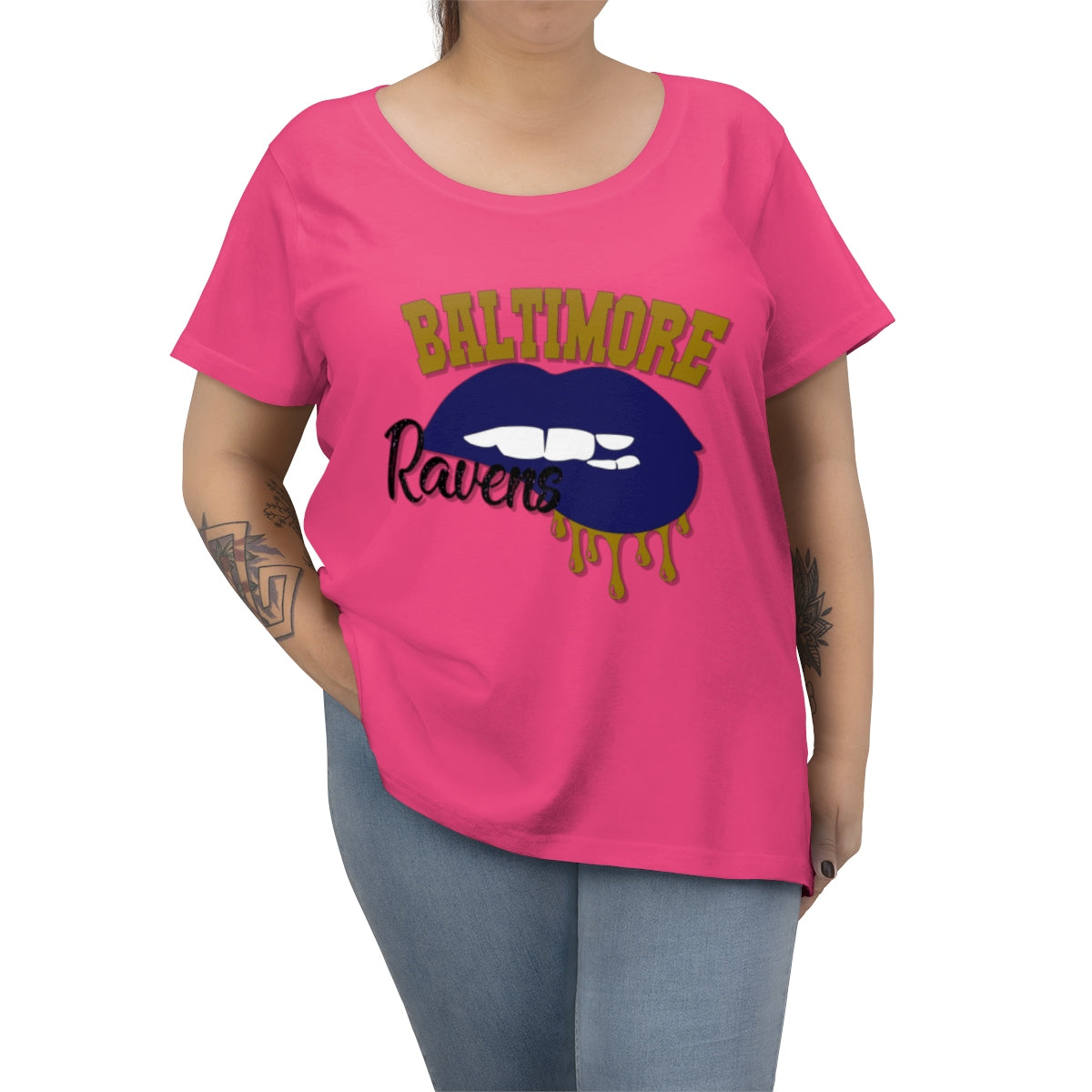 Baltimore Ravens Dripping Lips Tee