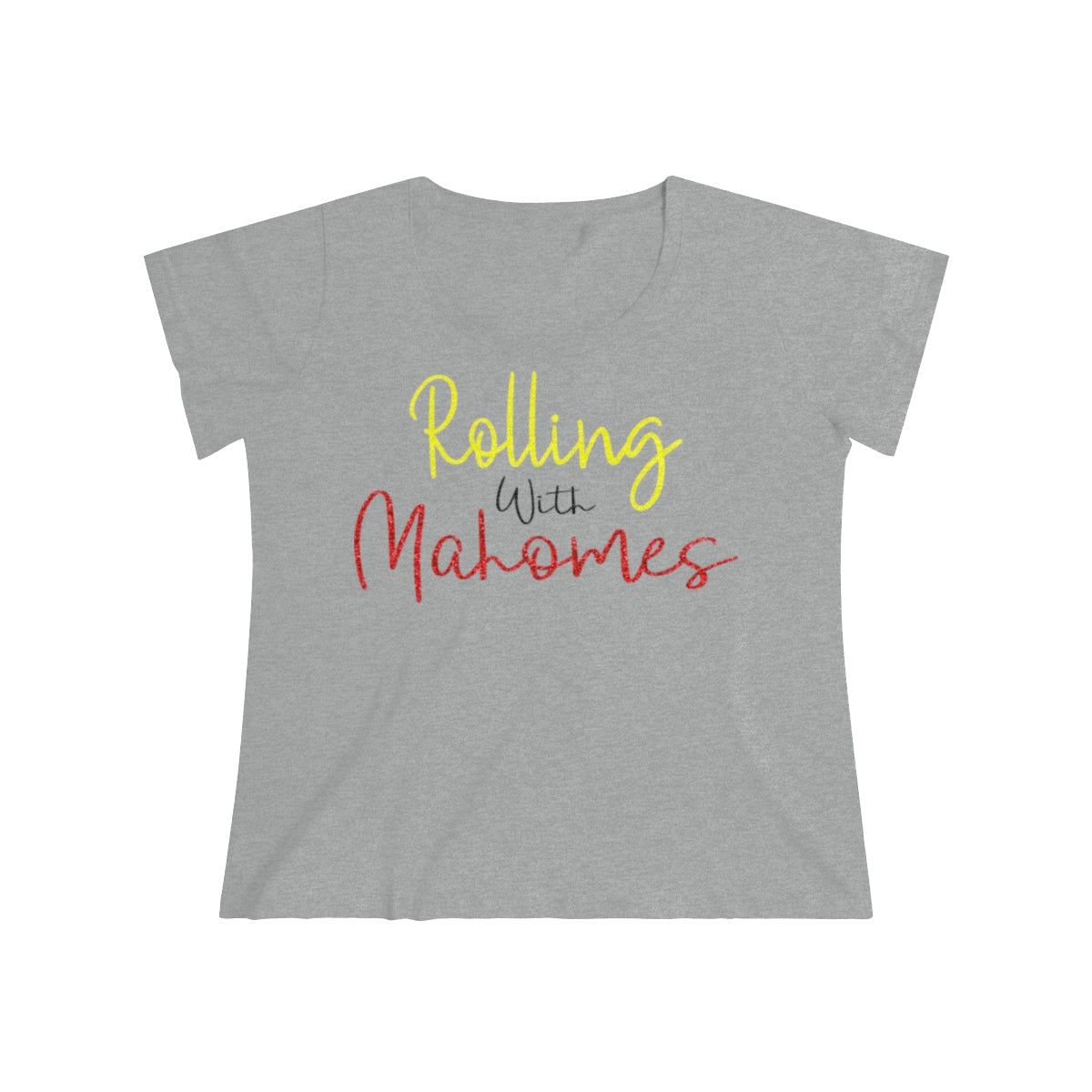 Rolling with Mahomes Football Tee
