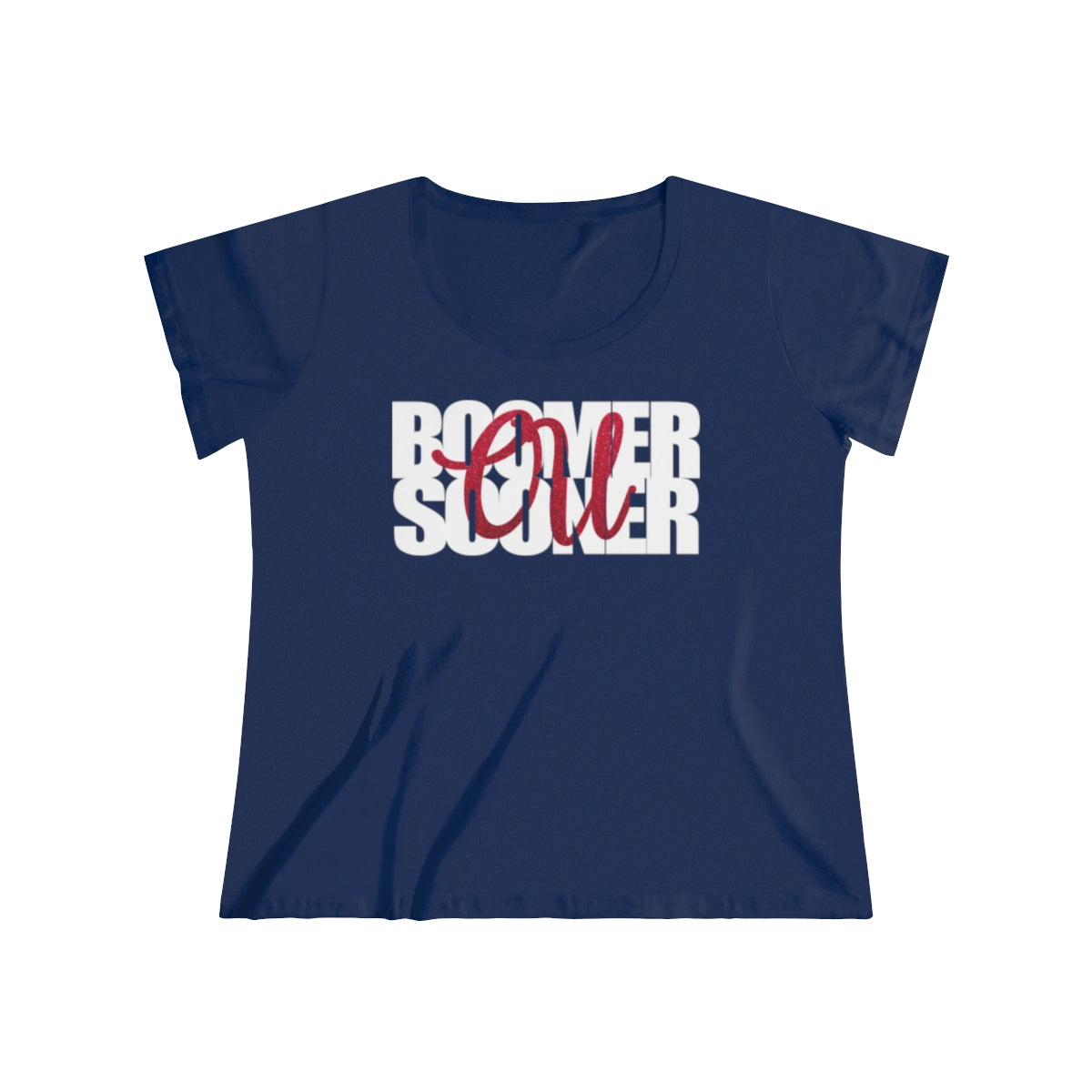 Boomer Sooner Women's Curvy Tee