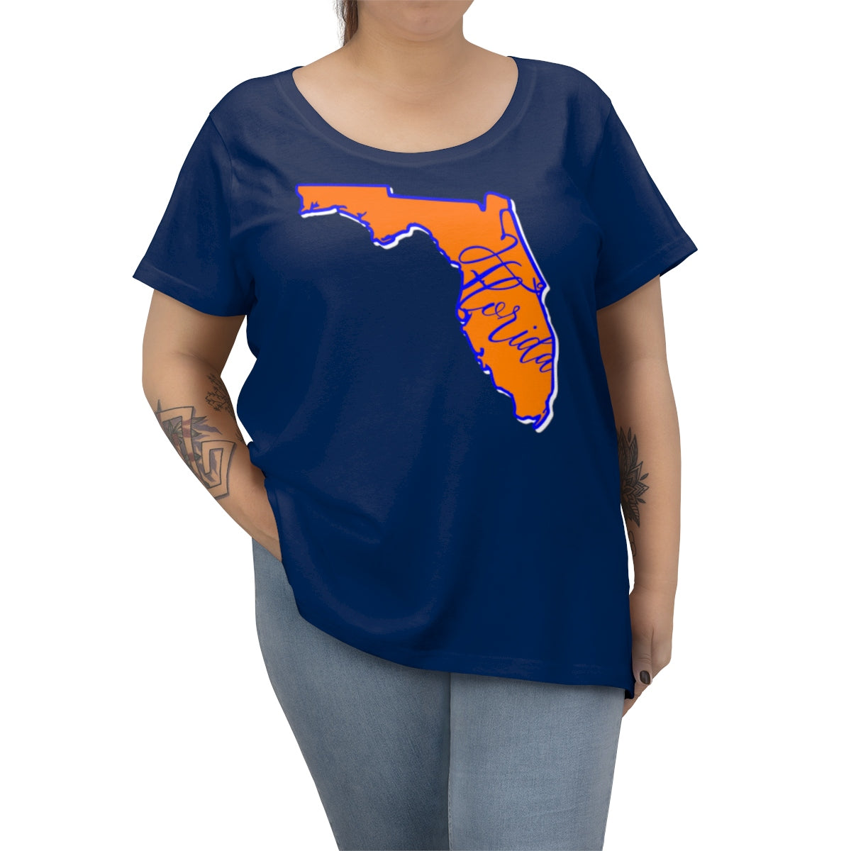 Florida University Inspired Curvy Tee