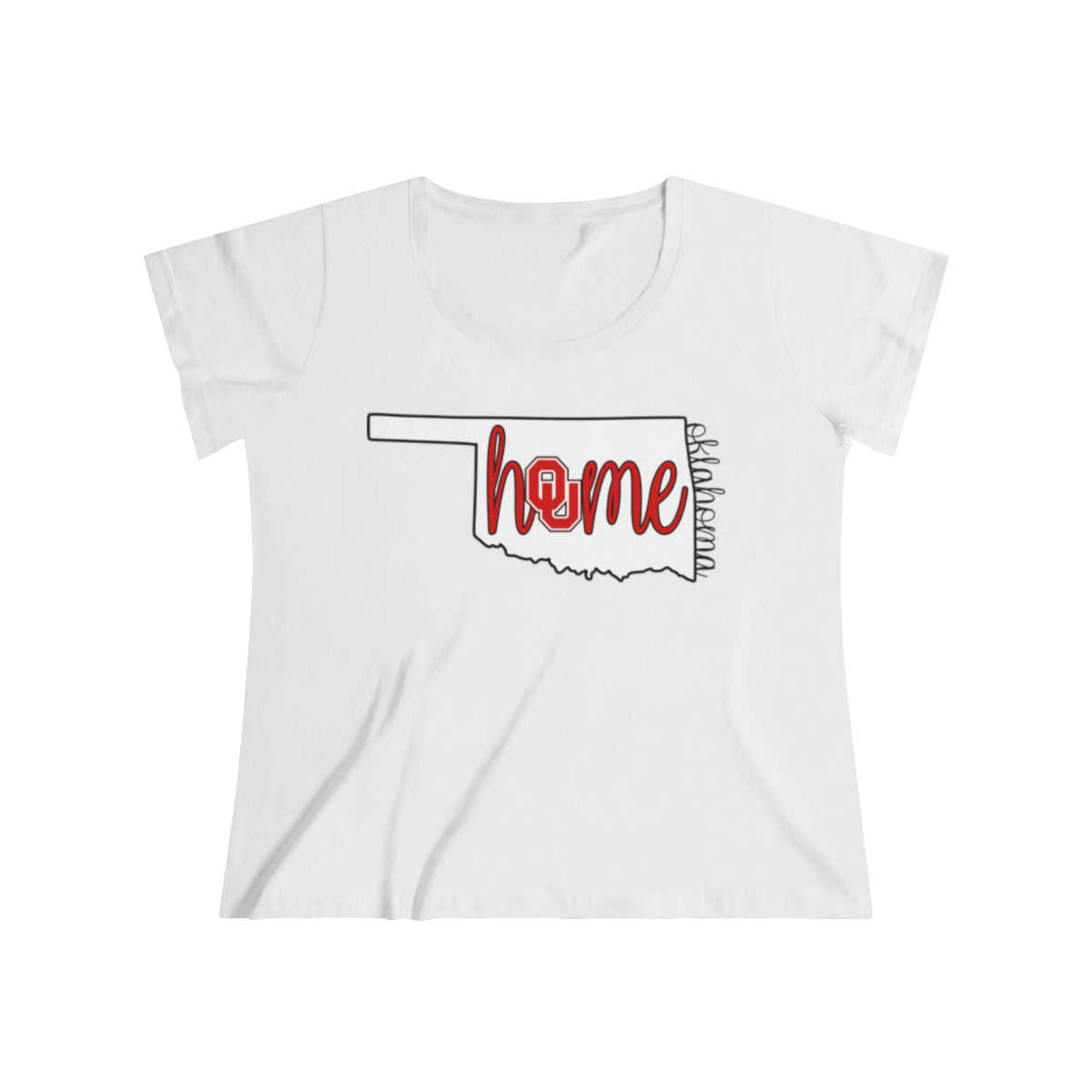 Home Oklahoma University Inspired Women's Curvy Tee
