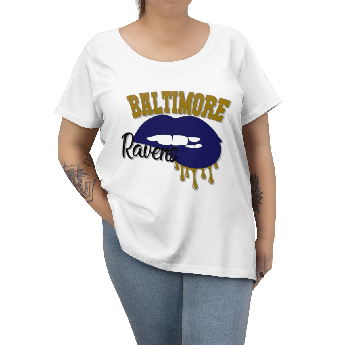 Baltimore Ravens Dripping Lips Tee