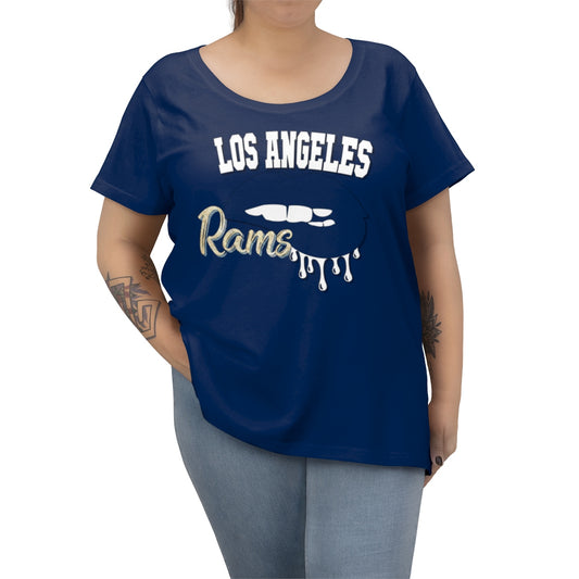 Rams inspired Football Dripping Lips Tee