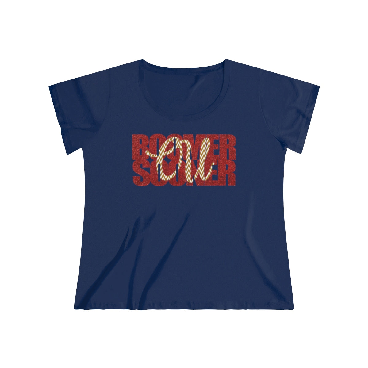 Boomer Sooner Women's Curvy Tee