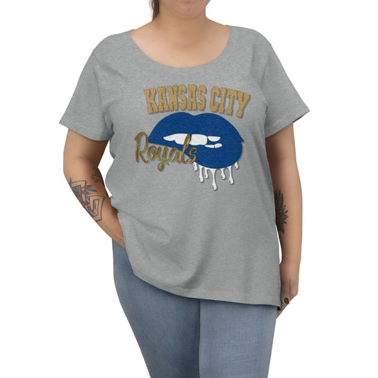 Royals Baseball Dripping Lips Tee