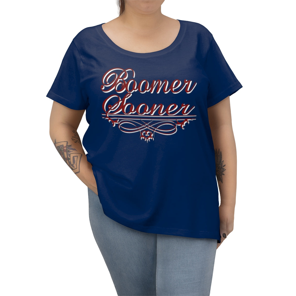 Boomer Sooner Geo-tag Women's Tee