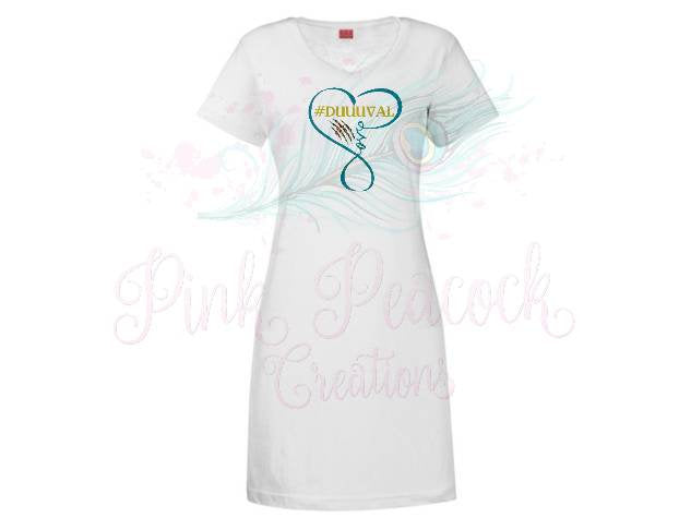Heart Jacksonville Jaguars inspired Tee