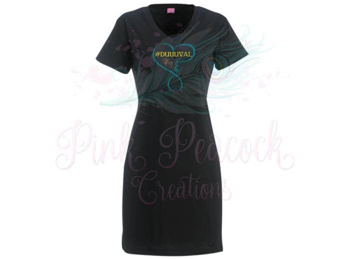 Heart Jacksonville Jaguars inspired Tee
