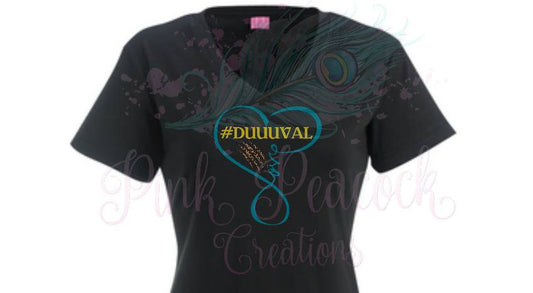 Heart Jacksonville Jaguars inspired Tee