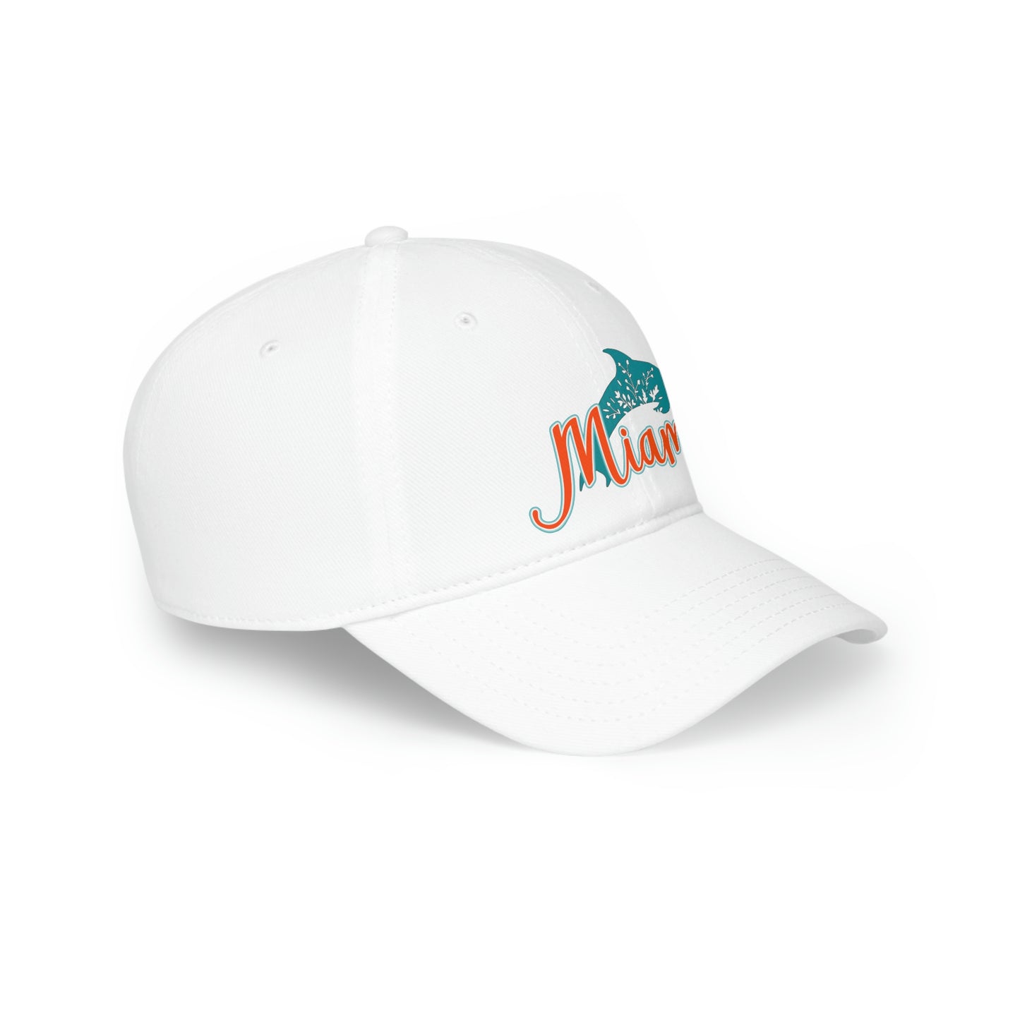 Miami Low Profile Dolphins Baseball Cap Adjustable Velcro closure Unisex
