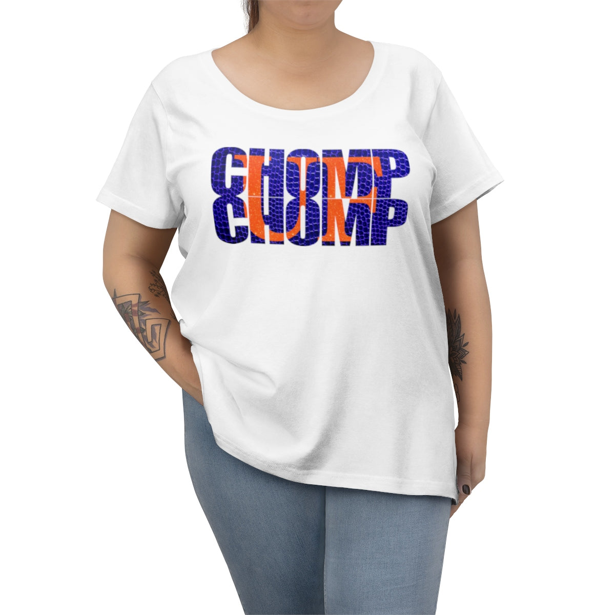Florida Chomp Chomp Women's Curvy Tee