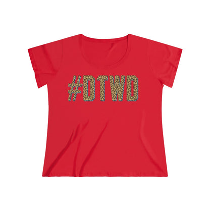 Jaguars Inspired #DTWD Geo-tag Women's Curvy Tee