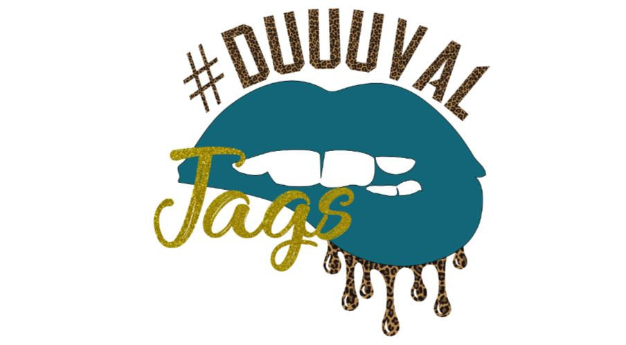 Football Dripping Lips #Duuuval Jacksonville Jaguars inspired women's muscle tee